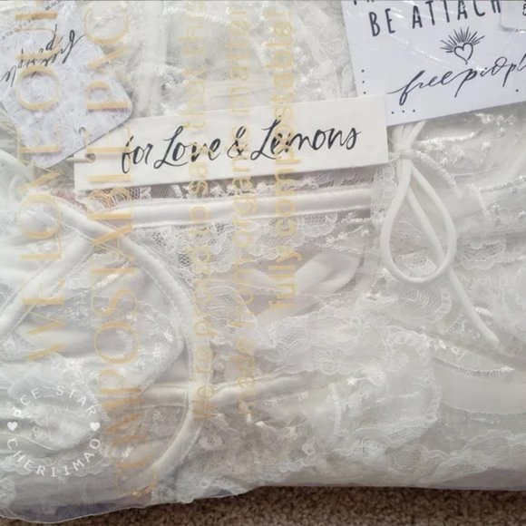 ❤️ SALE ❤️ Free People x For Love and Lemons NWT Tayla Mini Dress - Picture 6 of 9